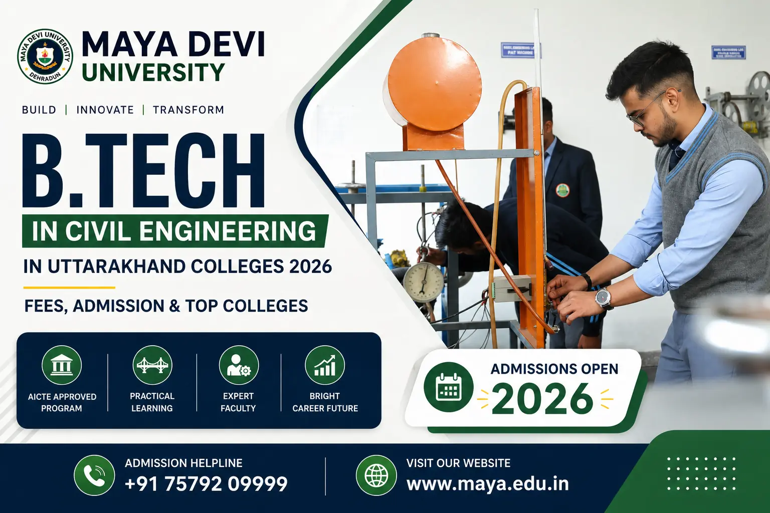 B.Tech in Civil Engineering in Uttarakhand Colleges: Course Details, Top Colleges, Admission Process, Fees & Career Scope (2026)